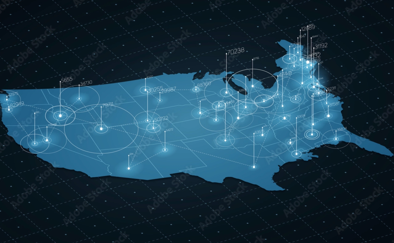Internet map visualization